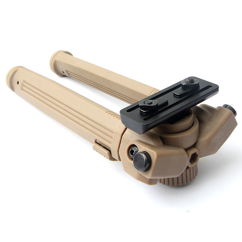 Adjustable Lightweight Rifle MLOK Shooting Bipod Black for Hunting