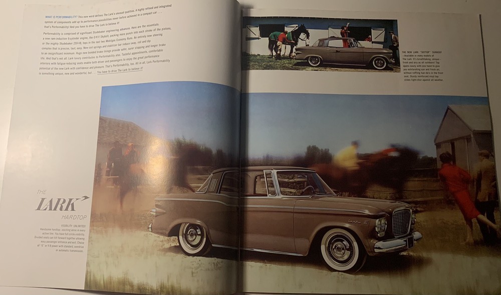 1961 STUDEBAKER LARK & HAWK 24-pg Brochure