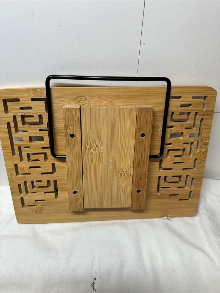 Adjustable Bamboo Bookrest - Lightweight Holder for Music Sheets & Textbooks