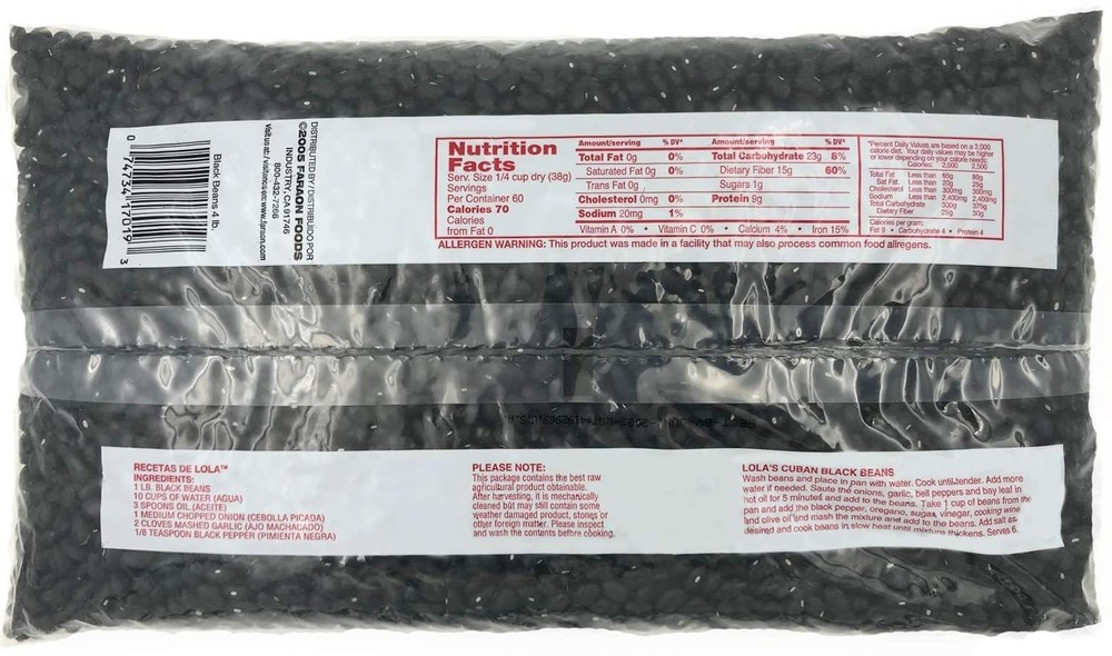 Black Beans, 4 Pound