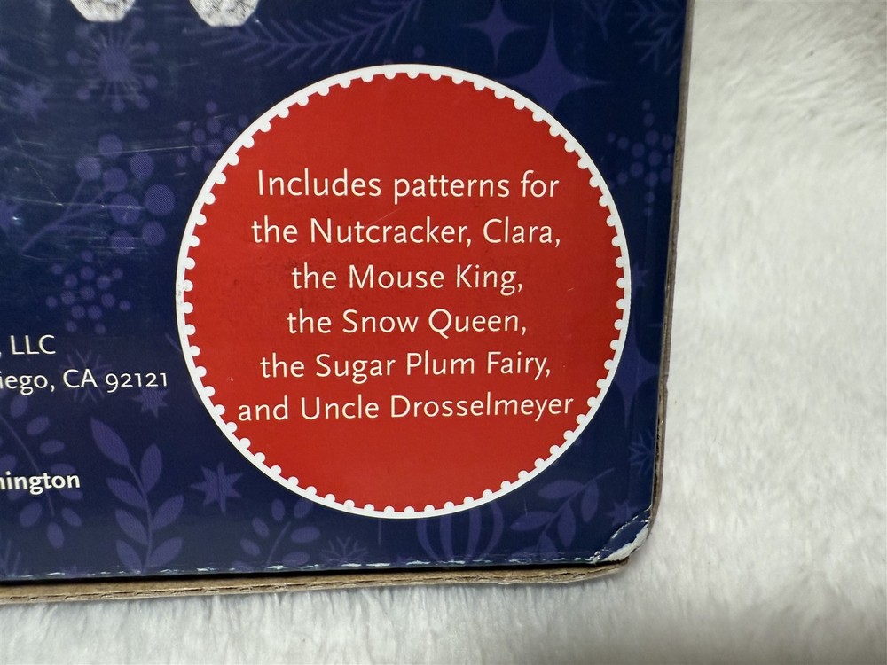NEW NUTCRACKER CROCHET CHARACTERS KIT MAKES 6 DIFFERENT W/ BOOK