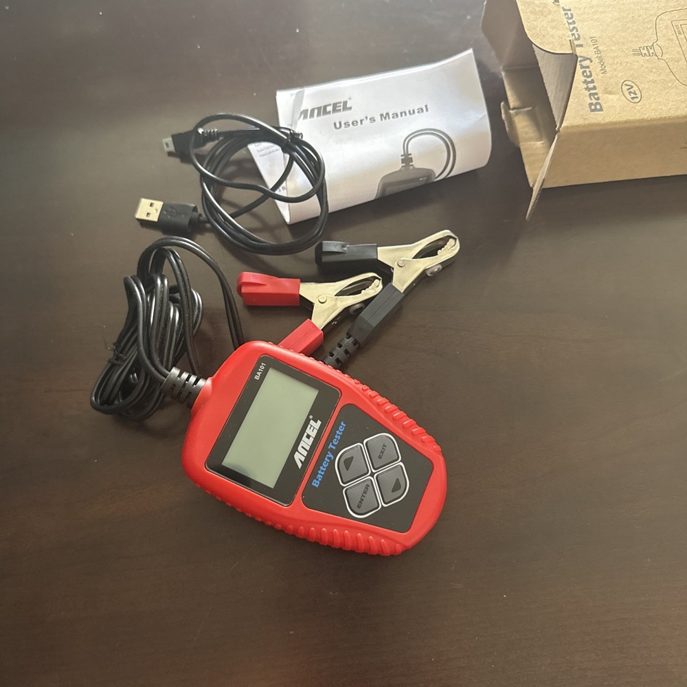 ANCEL BA101 12V Car Auto Load Battery Tester Tool Digital Analyzer 100-2000 CCA