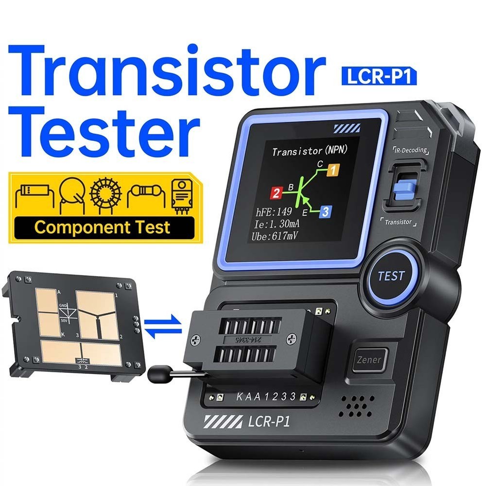 Advanced Patch Holder Function for Easy Testing with LCRP1 Transistor Tester