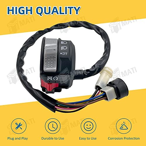 Left Handlebar Control Engine Start Run Off Headlight Switch for Yamaha Big