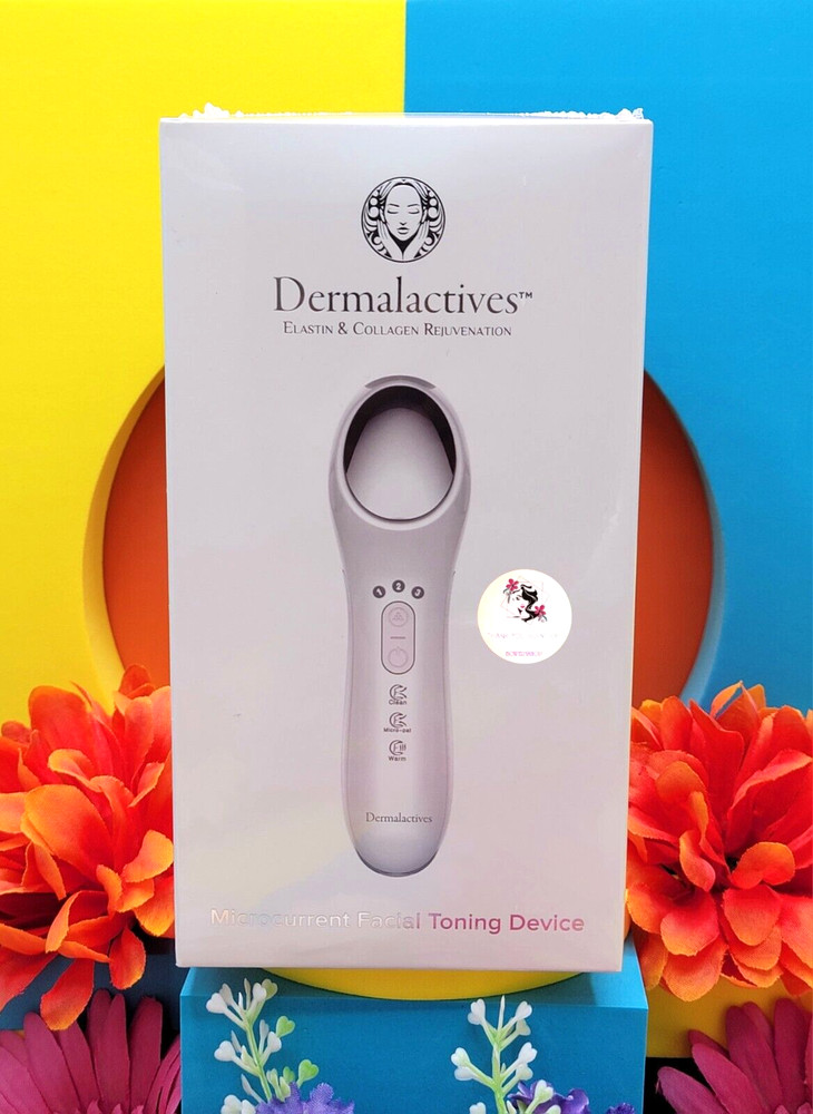 Dermalactives Microcurrent Facial Toning Device Elastin & Collagen Rejuvenation