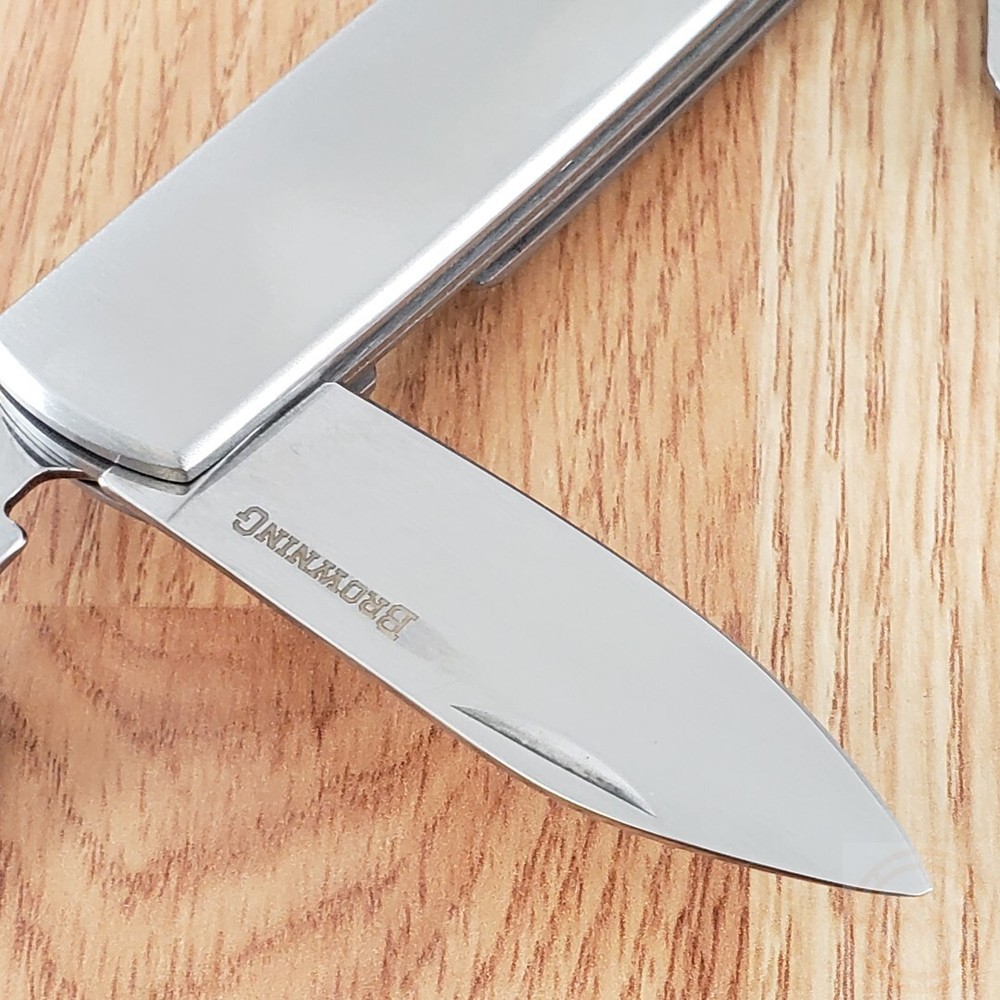 Browning Camping Knife Stainless Handle Blade Fork Spoon Bottle/Can Openers