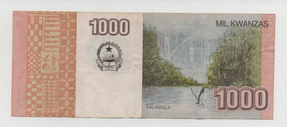 ANGOLA 1000 KWANZAS 2012 PICK 156 LOOK SCANS