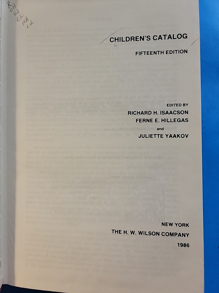 Children's Catalog (Standard Catalog Series)