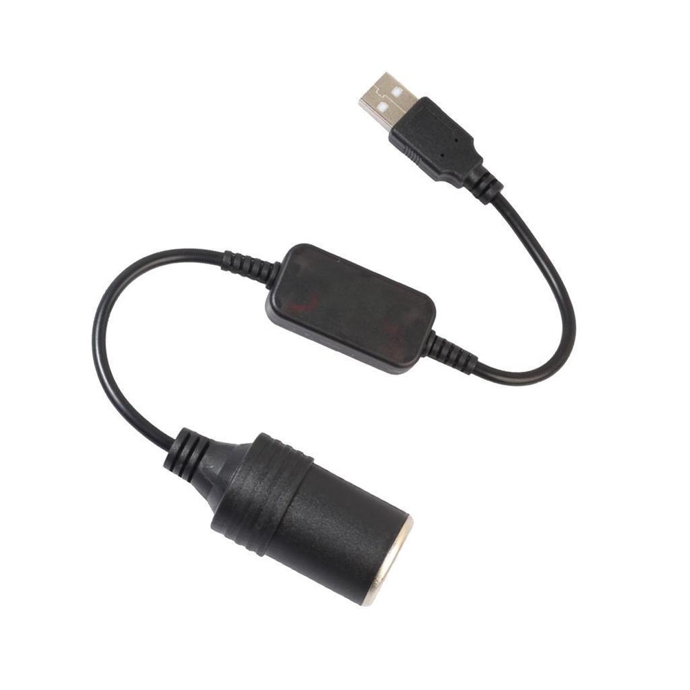 Car 300mm USB Female Cig Lighter Socket Switching Charger Power Adapter