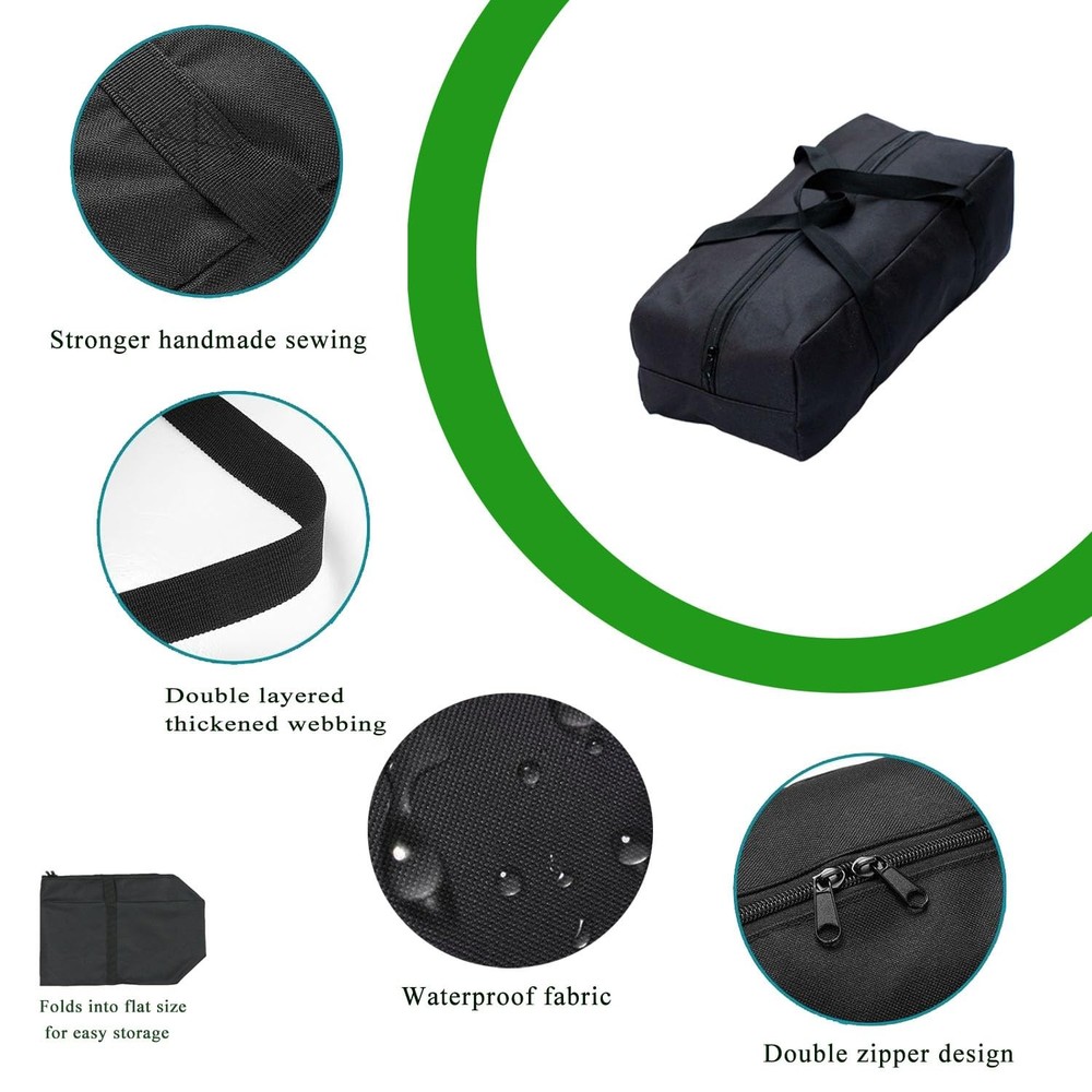 Extra Large Heavy Duty Duffle Bag - Foldable Storage Organizer for Camping Ch...