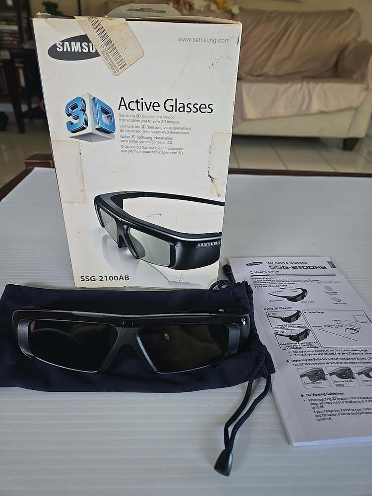 Samsung SSG-2100AB Active 3D Glasses, Original Box