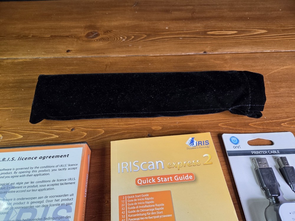 IRIScan Express 2-Scan Documents Photos Receipts Portable Usb Scanner Tested