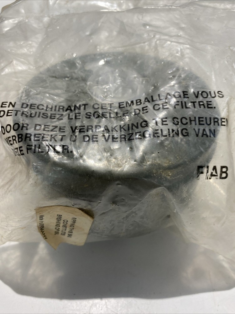 2 Postwar German Gas Mask Filters Unopened Still In Plastic
