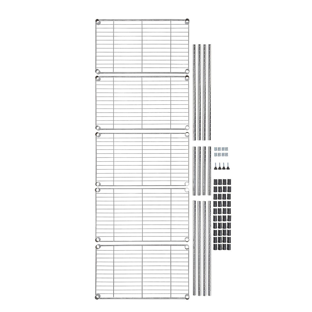 Amazon Basics 5-Shelf Adjustable, Storage Shelving Unit, (200 Pound Loading Capa