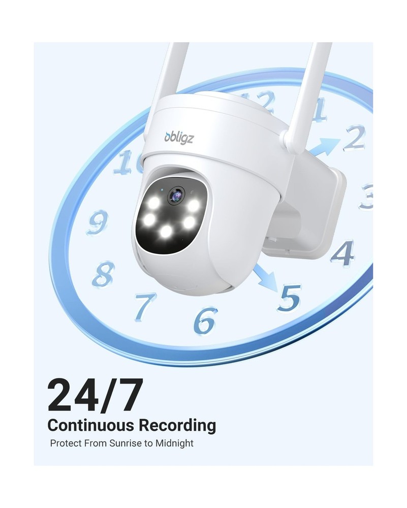 Solar Camera Security Outdoor - AOV 24/7 Recording Security Cameras Wireless ...