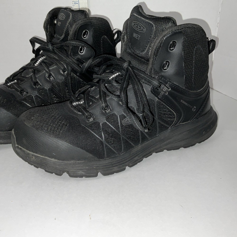 Keen Utility Steel Toe Black Boots Size.8.5D