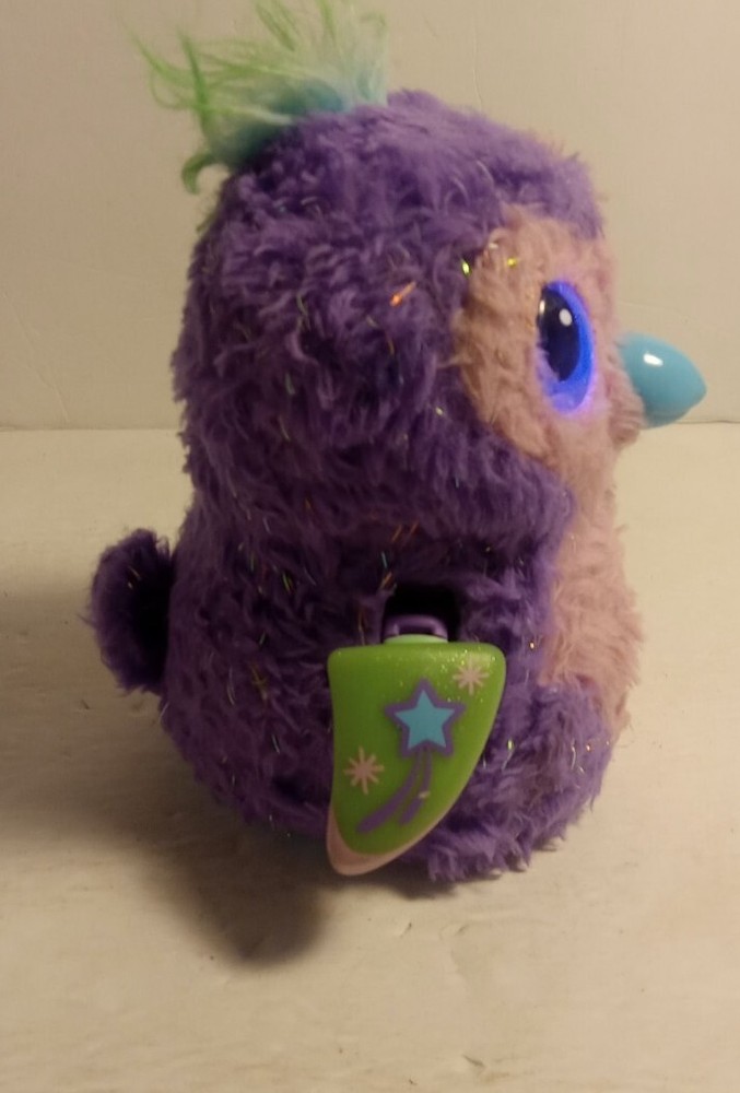Spin Master Hatchimals Penguala 5" Soft Interactive Purple/Pink Plush Bird.