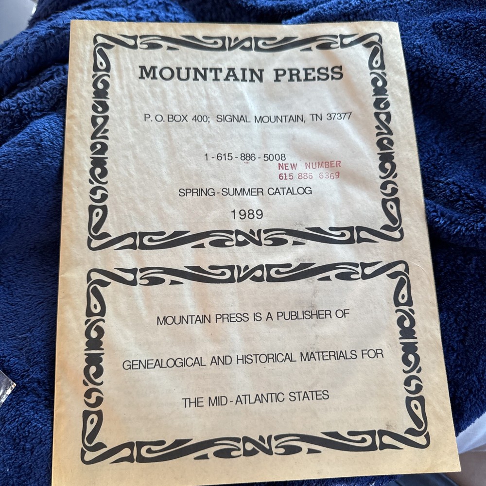 💥Very Rare Mountain Press Summer-Spring Catalog