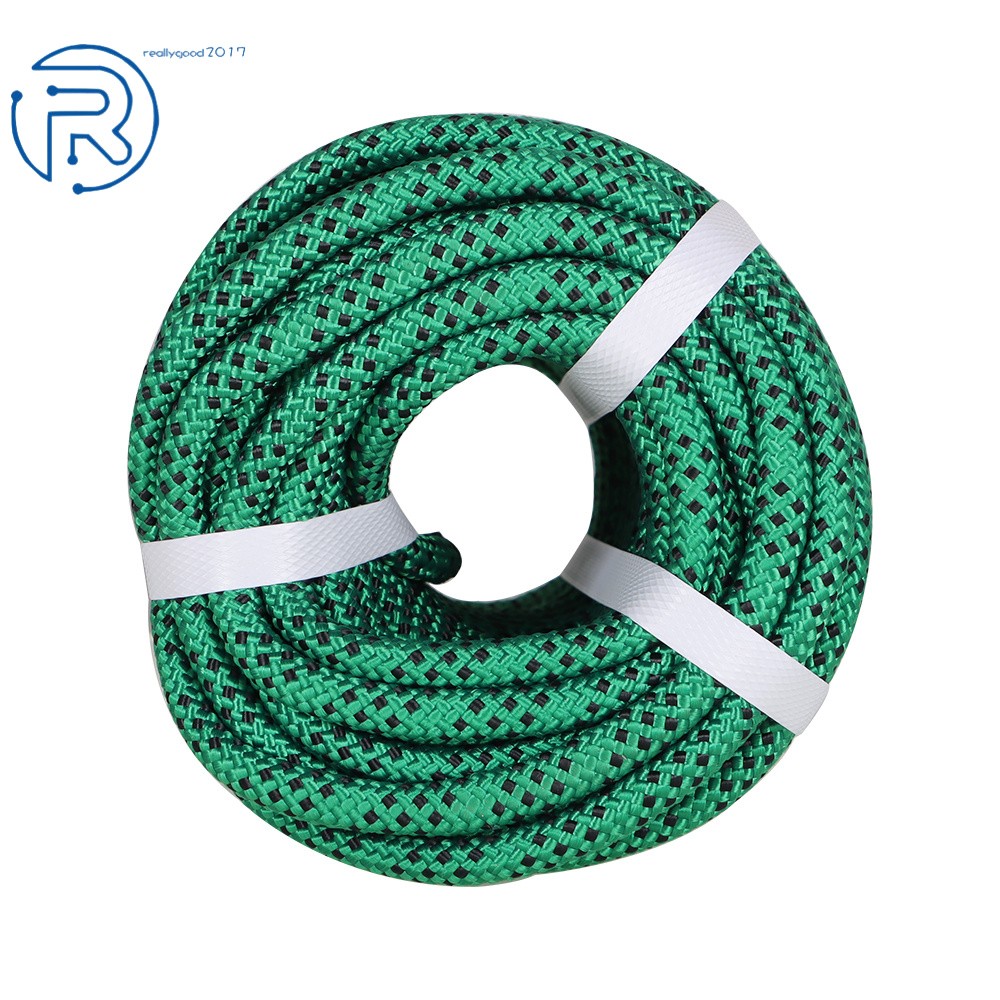 3/8" × 100' Rope High Strong Pulling Braided Polyest Rope 3520Lbs Rope