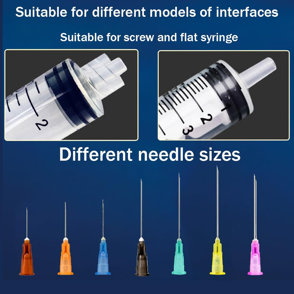 100Pack 25G 1 inch Needles (25mm) Lab Accessories, Refilling Inks,Individually P