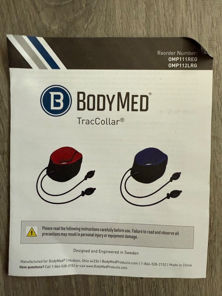 BodyMed TracCollar - Inflatable Neck Traction Device - Small/Medium