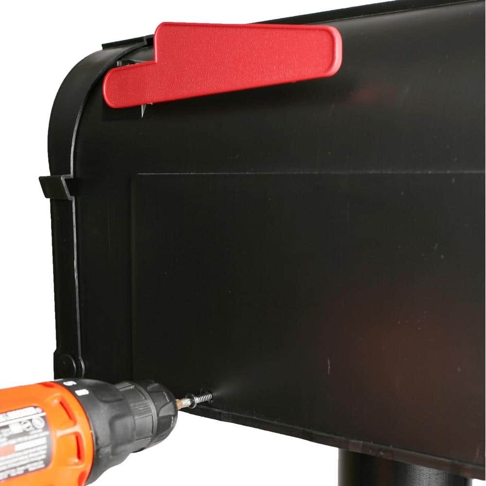 Madison Mailbox and Post Kit, Black