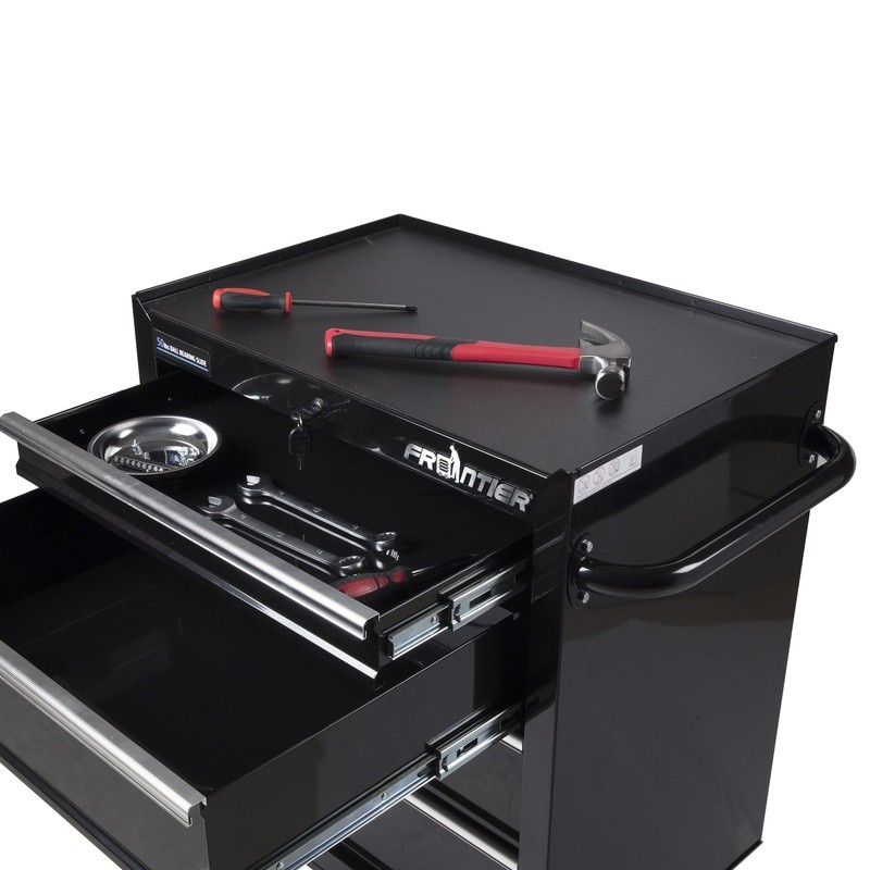 26 Inch 4 Drawer Tool Chest Heavy Duty Mobile Storage Organizer Locking System