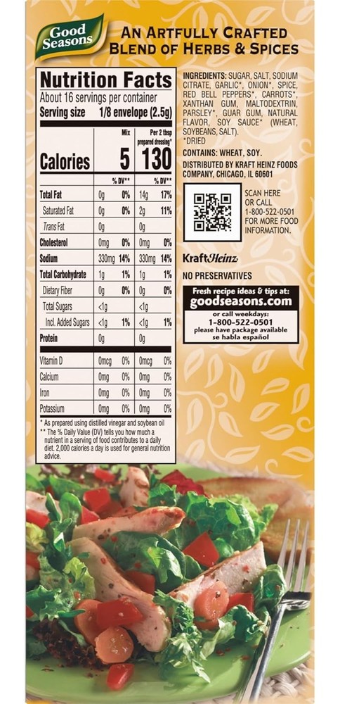 Compact Italian Dressing & Recipe Kit - 2 Cruets with Scratch-Made Taste