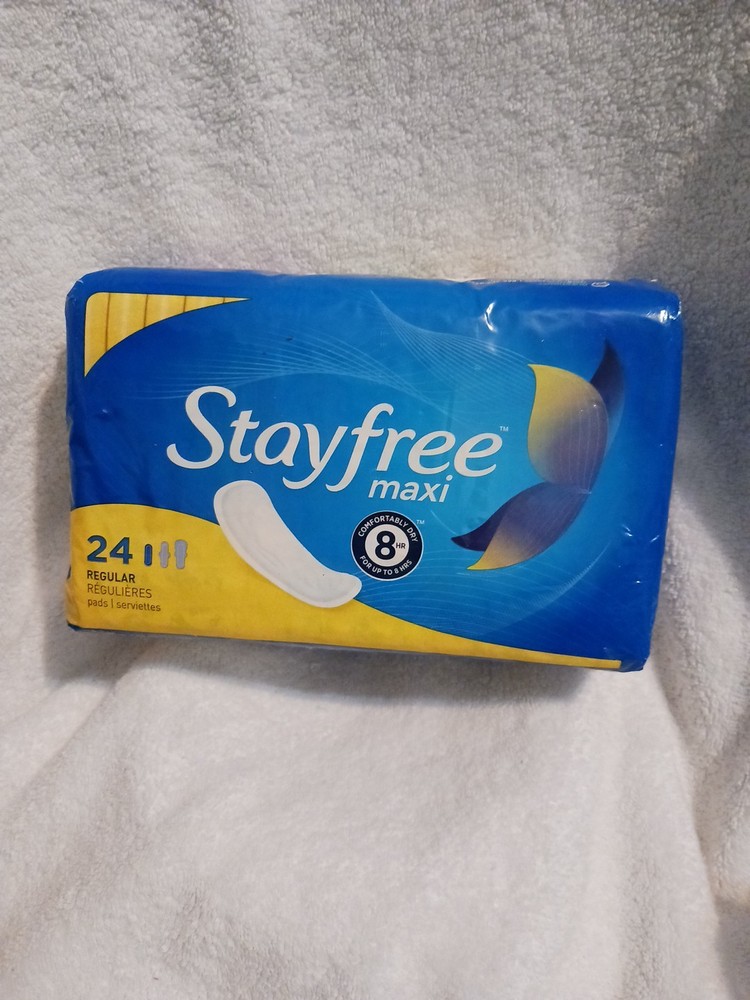 Stayfree Maxi Pad-Regular-24 Count Unopened