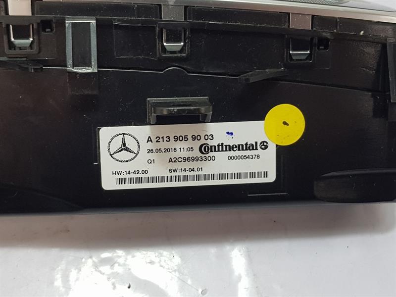 2016-2020 W213 MERCEDES E-CLASS HEATER CONTROL PANEL ASSEMBLY A2139059003