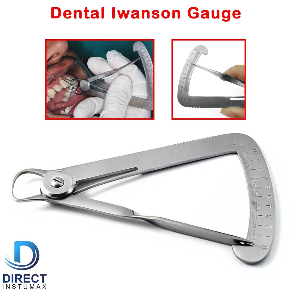 Orthodontics Dental Iwanson Gauge Crown Spring Caliper Measuring Instruments