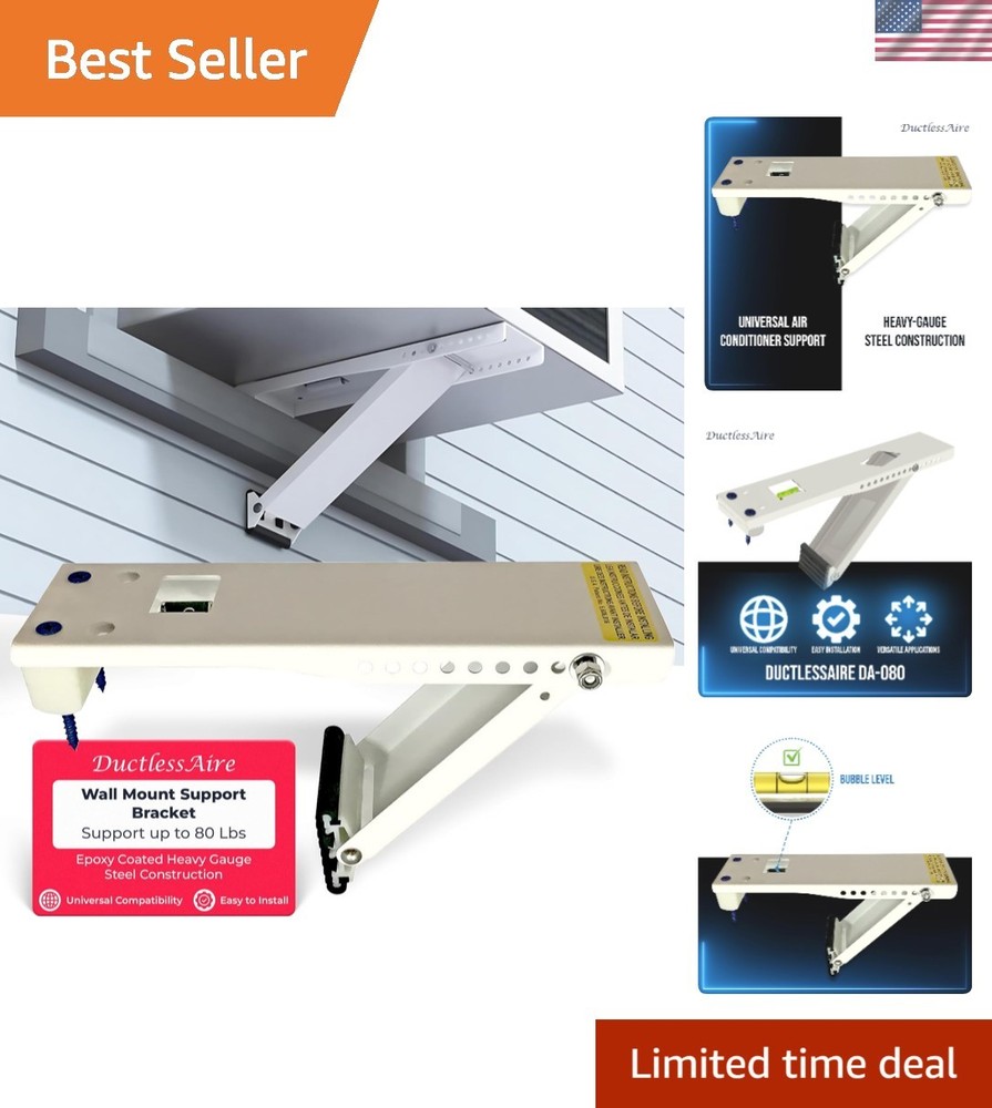 Universal DA-80 HVAC Wall Support Bracket for Window AC – Easy Installation