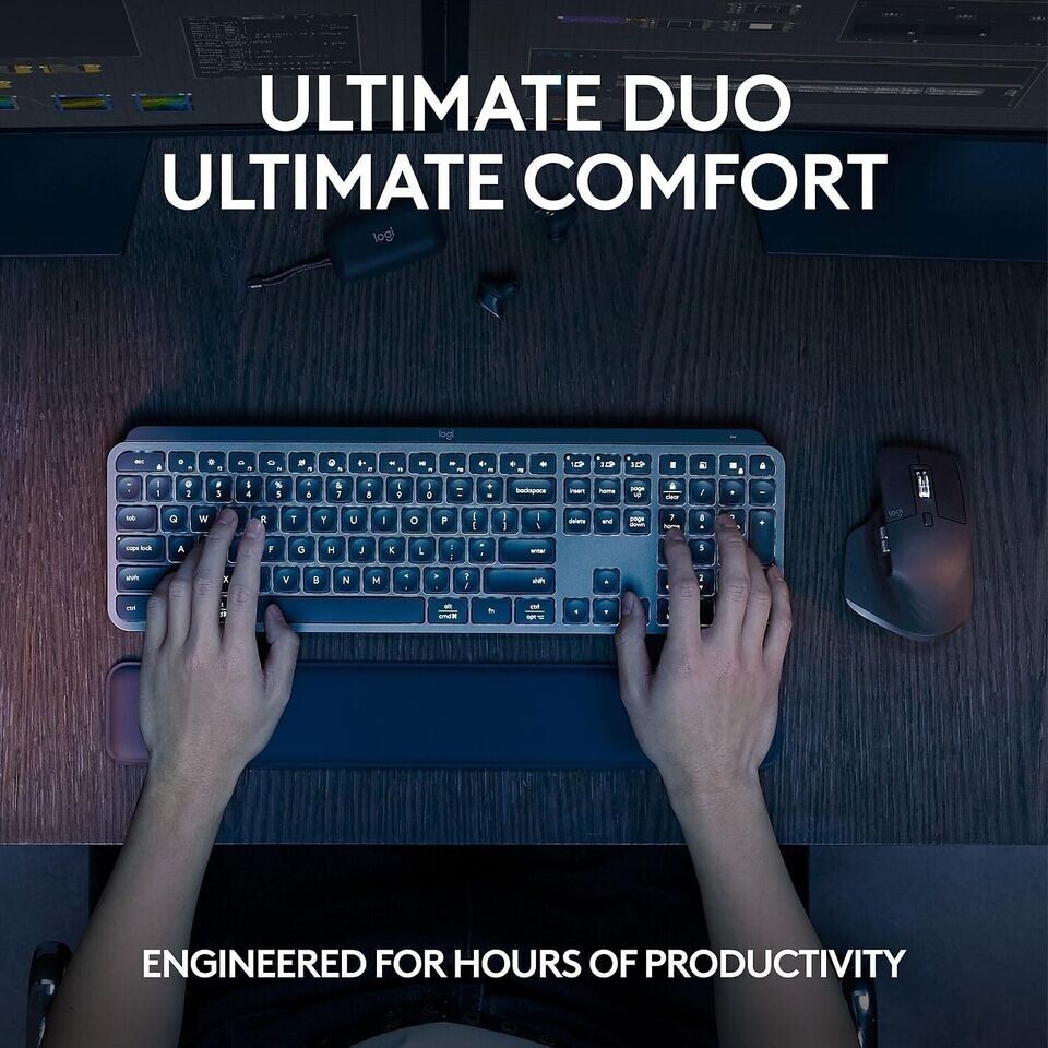 Logitech MX Keyboard & Mouse Combo w/ Palm Rest