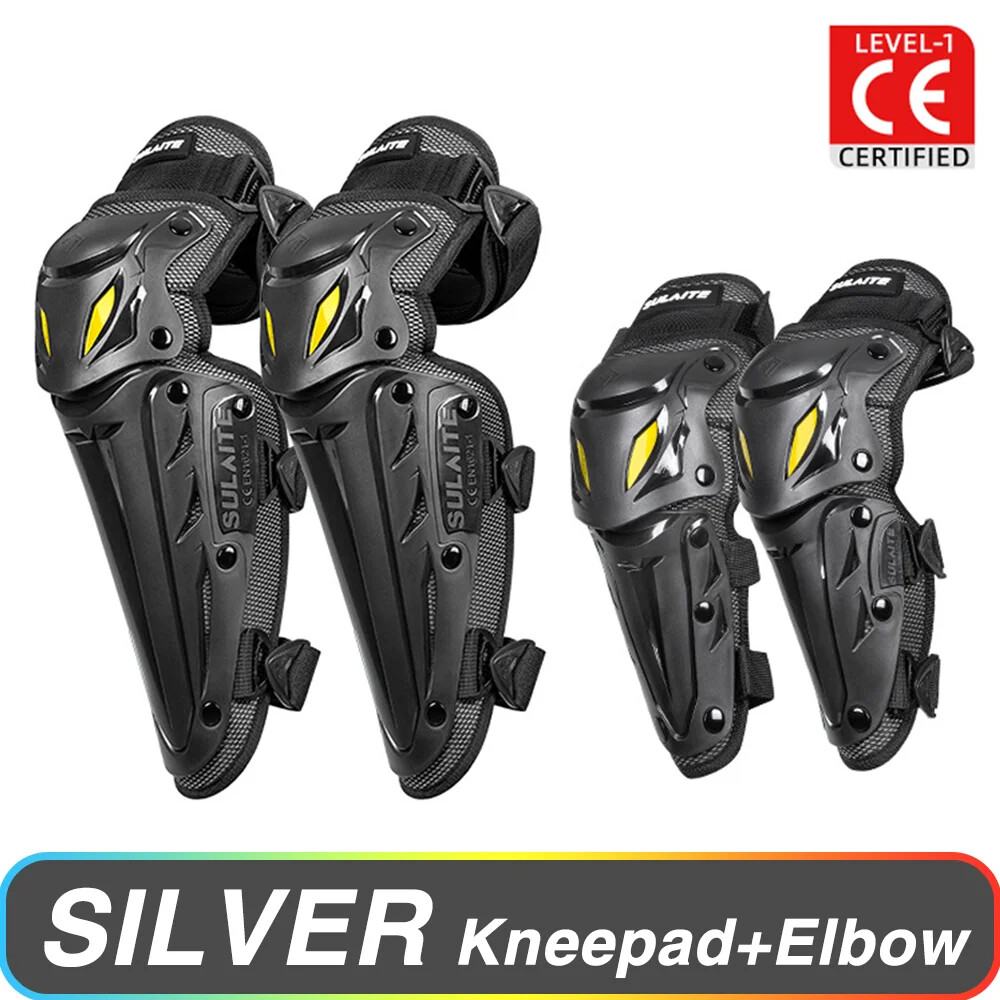 Motorcycle Knee Pad Elbow Protective Combo Knee Protector Equipment Gear Outdoor