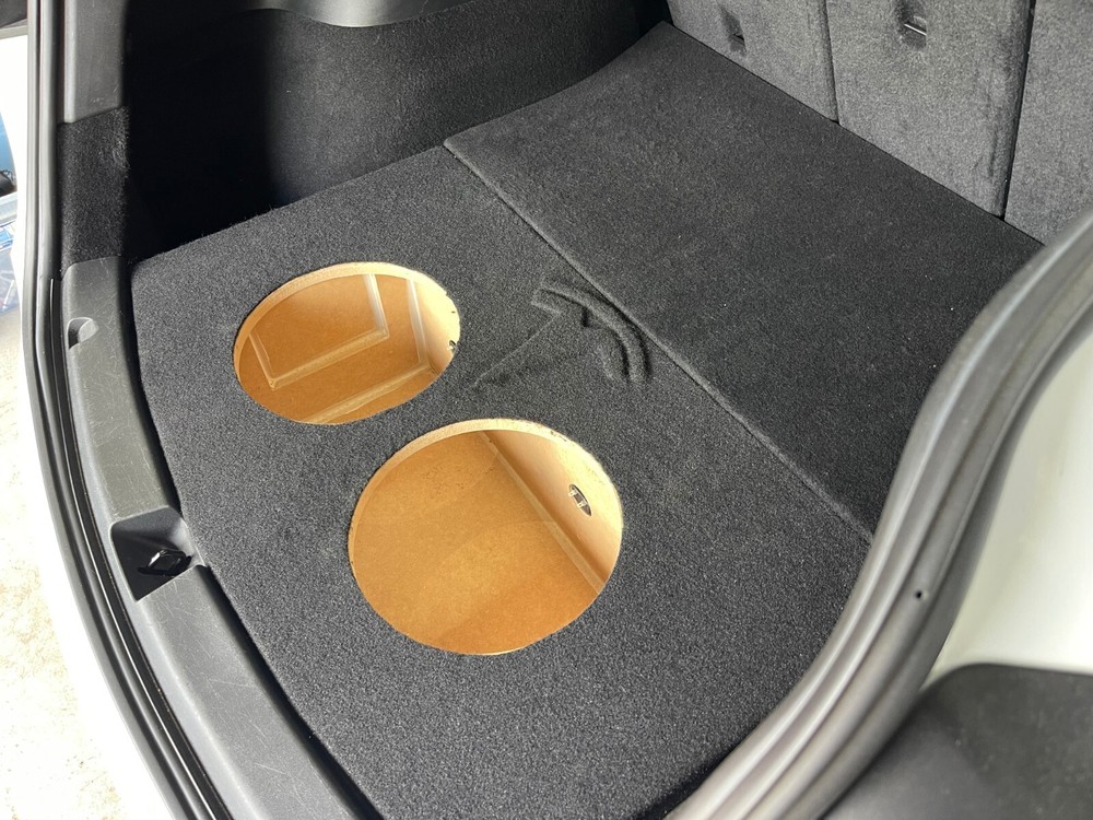 ZEnclosures 2-12" Subwoofer Sub Box for the TESLA MODEL Y with LOGO