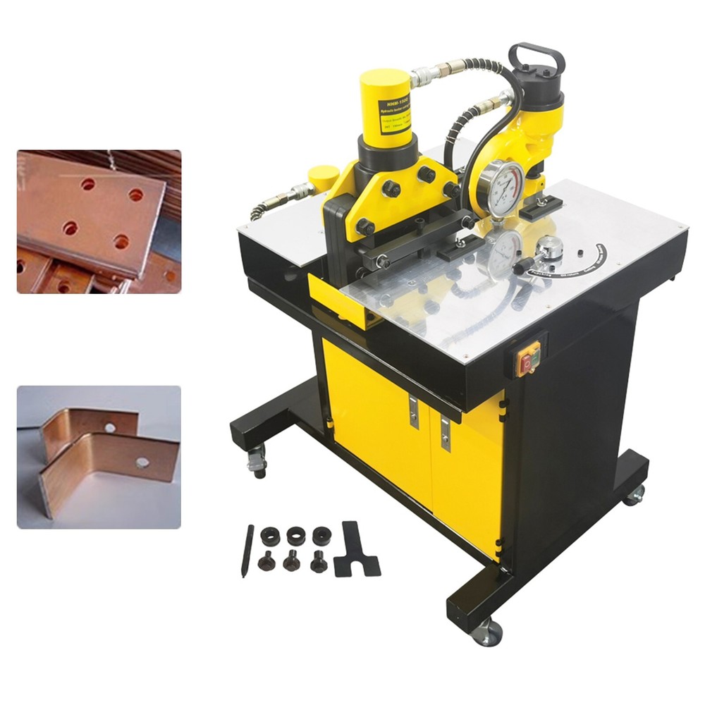 Electric Hydraulic Busbar Processing Machine 3 in 1 Cutting/Punching/Flat Bendin