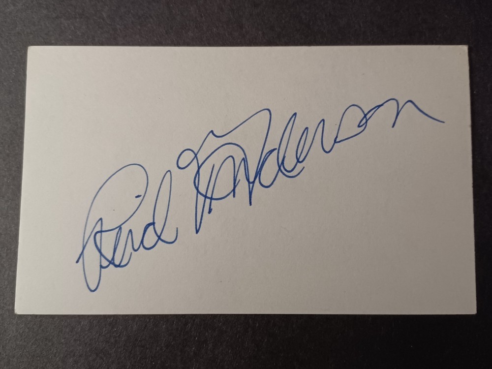 Reid Anderson Signed Index Card - Ballet