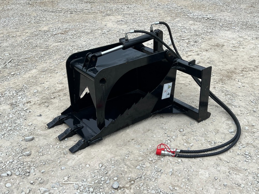Hydraulic Stump Bucket Digging Grapple Attachment Fits Skid Steer Tractor Loader