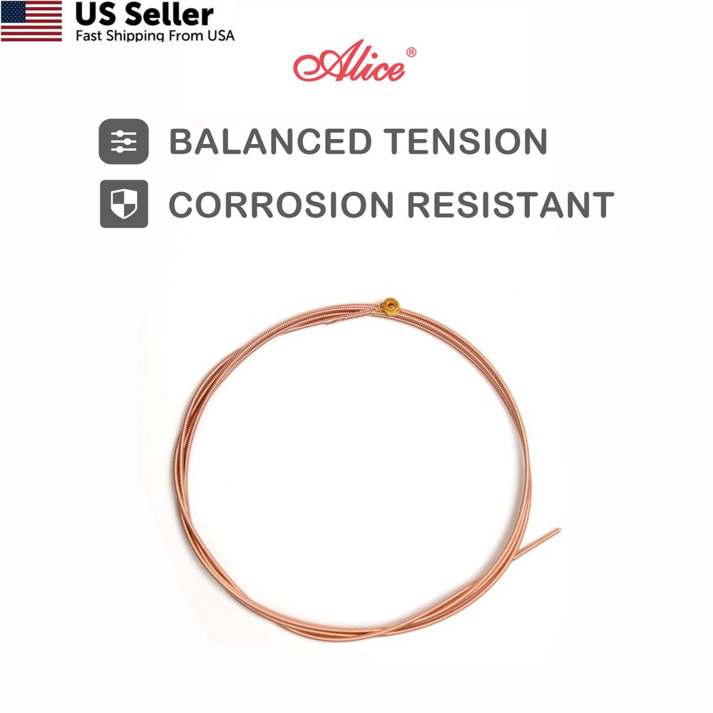 Alice Acoustic Guitar Strings Set - 6-String Phosphor Bronze(Bronze, Coating)