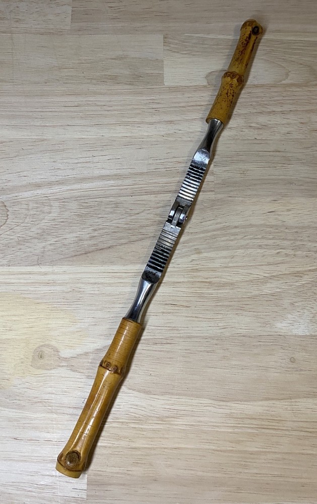 Vintage Nutcracker Stainless with Bamboo Handles