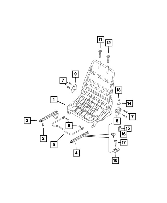 Genuine Mopar Seat Screw 68311574aa