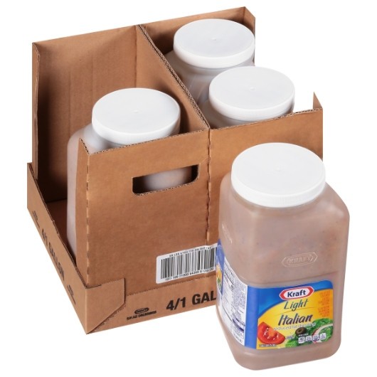 Kraft Reduced Fat Light Done Right Italian Dressing Bulk, 1 Gallon, 4 Per Case