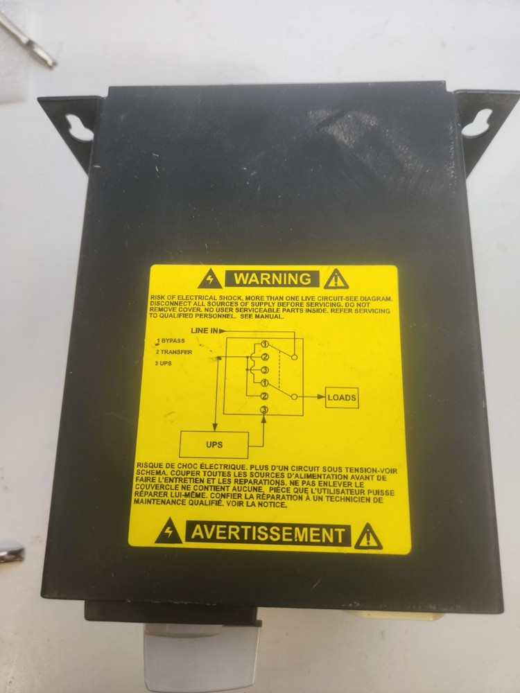Alpha Novus MBP BYPASS SWITCH 017-183-24 untested