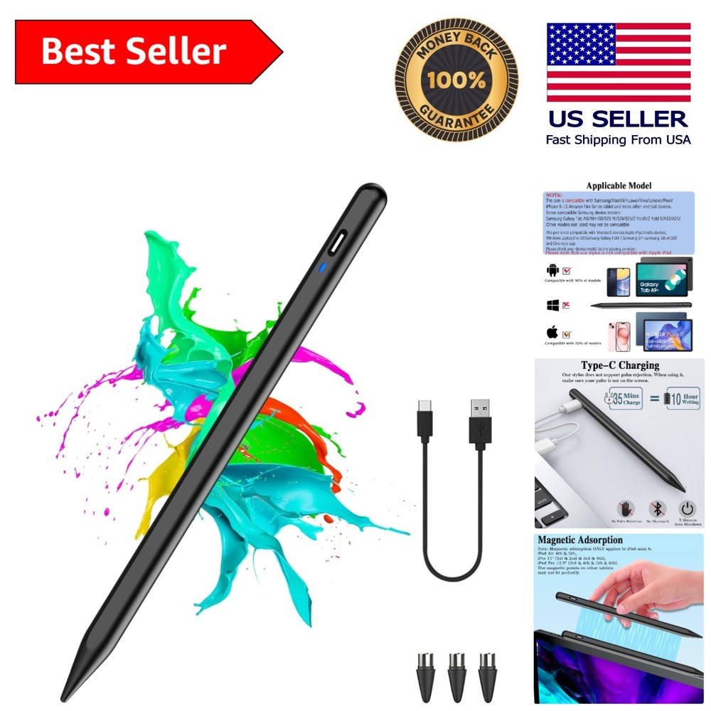 Ultimate Active Stylus for Android/iOS with Magnetic Feature and Fast Charging