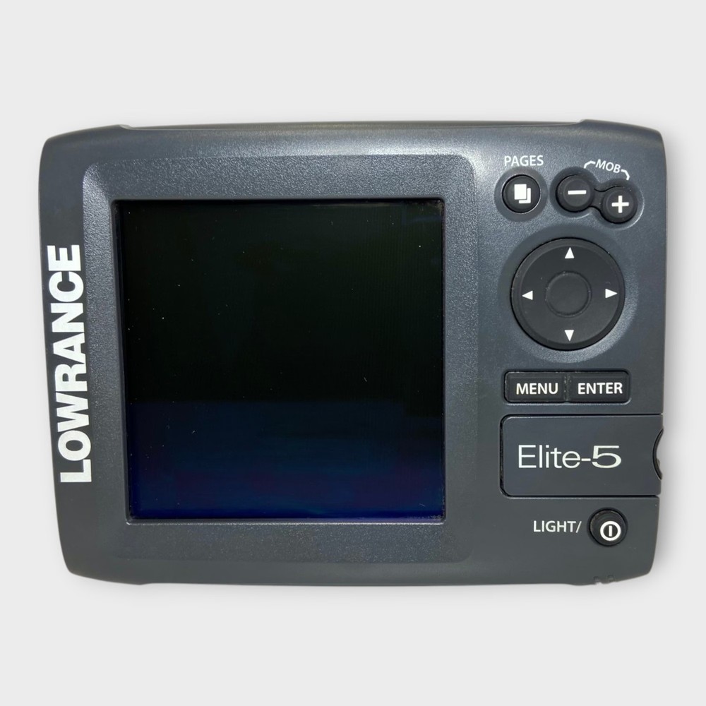 Lowrance - Elite-5 - ChartPlotter/FishFinder W/ Internal GPS - Good Condition
