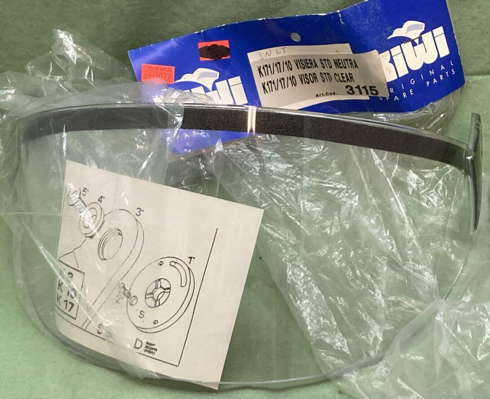 NEW KIWI K171/17/10 HELMET VISOR FACE SHIELD CLEAR