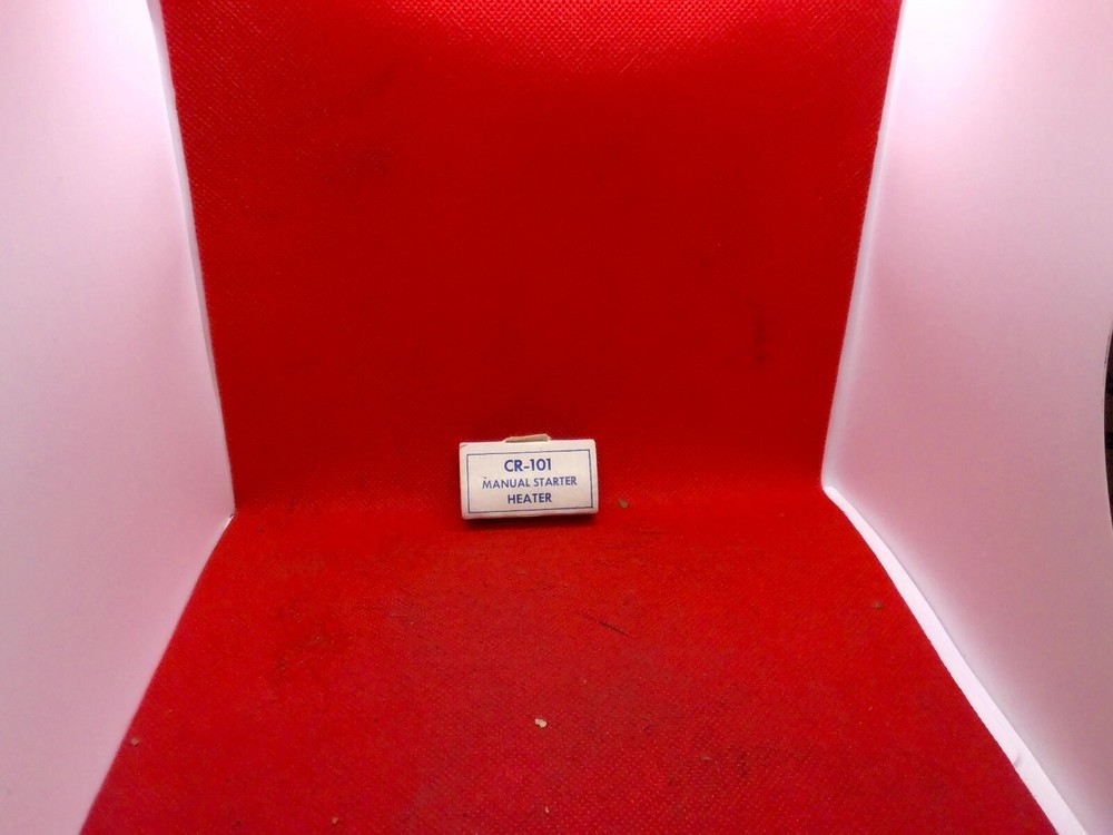 GE CR-101 MANUAL STARTER HEATER