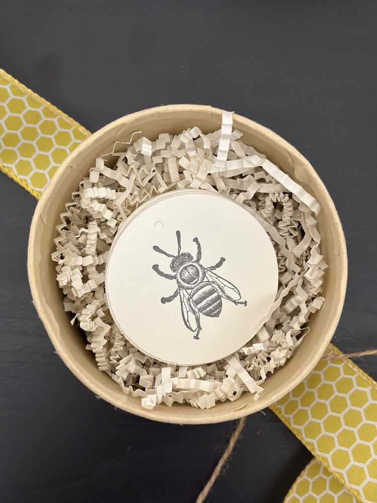 Rustic Bee Tags Set of 30