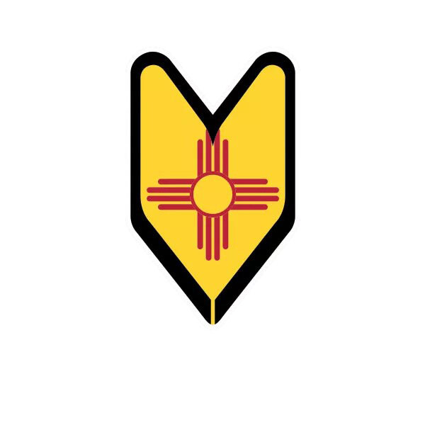 New Mexican Driver Badge Sticker Decal