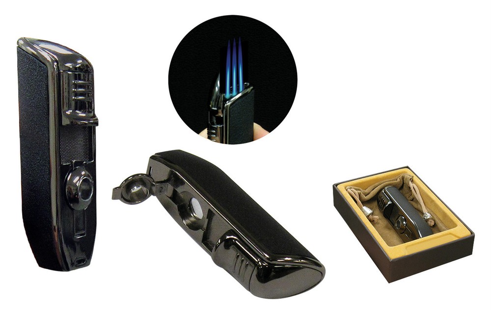 Olympus Triple Jet Flame Torch Lighter - Prestige Import Group - New